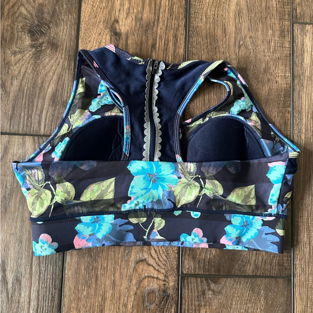 Jessica Simpson floral striped sports bra - Picture 3 of 9